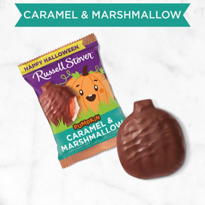 Russell Stover Milk Chocolate Caramel & Marshmallow Pumpkin - 1.3 Oz - Image 3