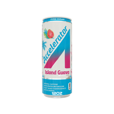 A SHOC Accelerator Island Guava Energy Drink Can - 12 Fl. Oz. - Image 1