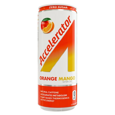 A SHOC Accelerator Orange Mango Energy Drink Can - 12 Fl. Oz. - Image 3