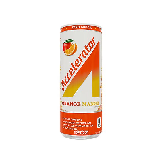 A SHOC Accelerator Orange Mango Energy Drink Can - 12 Fl. Oz.