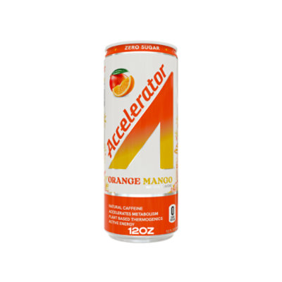 A SHOC Accelerator Orange Mango Energy Drink Can - 12 Fl. Oz. - Image 1