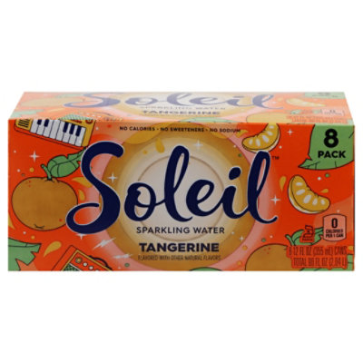 Soleil Sparkling Water Tangerine - 8-12 Fl. Oz.  - Image 3