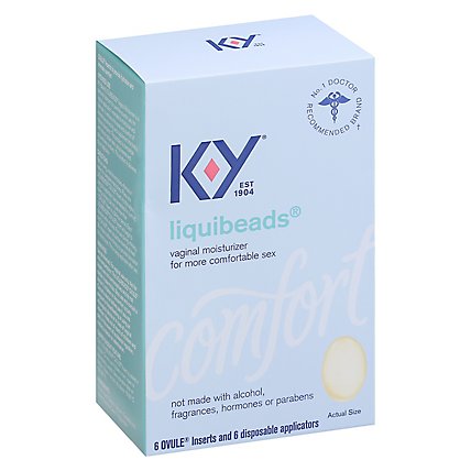 K-y Liquibeads Vaginal Moisturizer - 6 CT - Image 1