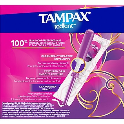 Tampax Radiant Super Tampons - 42 CT - Image 3