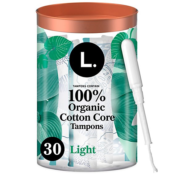 L Organic Cotton Tampons Light - 30 CT
