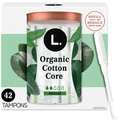 L Organic Cotton Tampons Regular - 42 CT