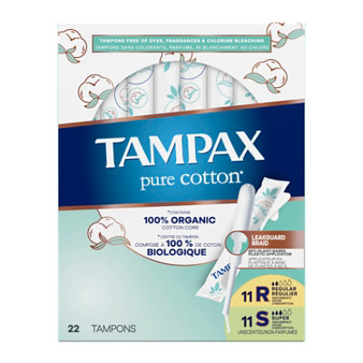 Tampax Pure Cotton Reg/sup Tampons - 22 CT - Image 8