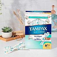 Tampax Pure Cotton Reg/sup Tampons - 22 CT - Image 2