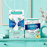 Tampax Pure Cotton Reg/sup Tampons - 22 CT - Image 4