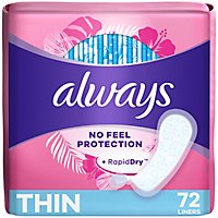 Always Daily Liners - 72 CT - Image 1