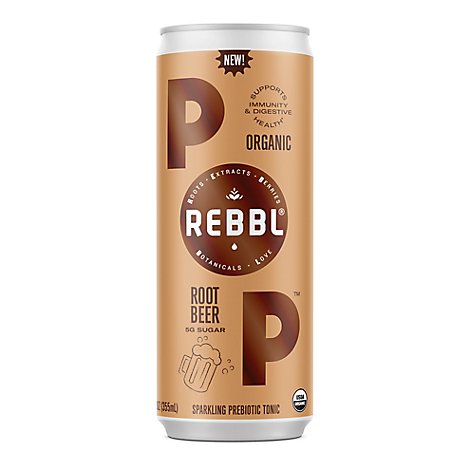 Rebbl Pop Root Beer Organic - 12 FZ