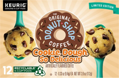 The Original Donut Shop Cookie Dough So Delicious Flavored Coffee K Cup Pods - 12 Count - Image 2