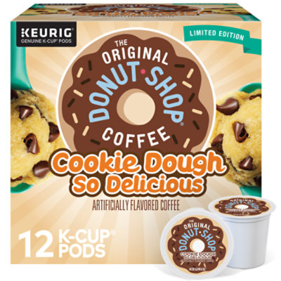 The Original Donut Shop Cookie Dough So Delicious Flavored Coffee K Cup Pods - 12 Count - Image 1