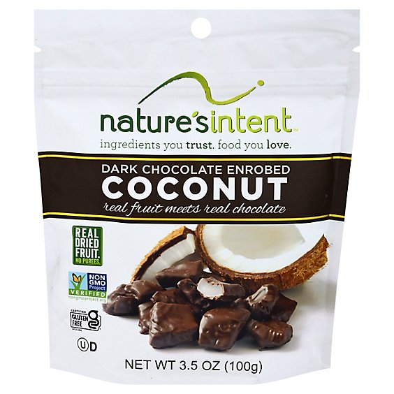 Natures Intent Coconut Dark Chocolate Covered - 3.5 OZ