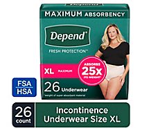 Depend Underwear Max Women Xl - 26 CT