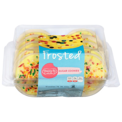 Yellow Frosted Sugar Cookies 10 Count - 13.5 OZ - Image 3