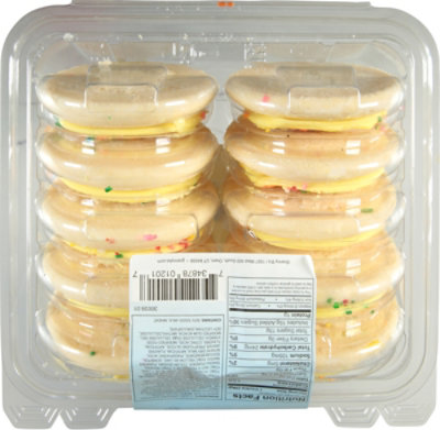 Yellow Frosted Sugar Cookies 10 Count - 13.5 OZ - Image 6