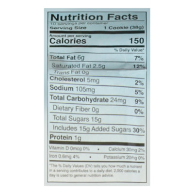 Yellow Frosted Sugar Cookies 10 Count - 13.5 OZ - Image 4