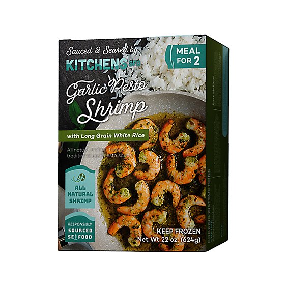 Kitchens Seafood Garlic Pesto Shrimp - 22 OZ