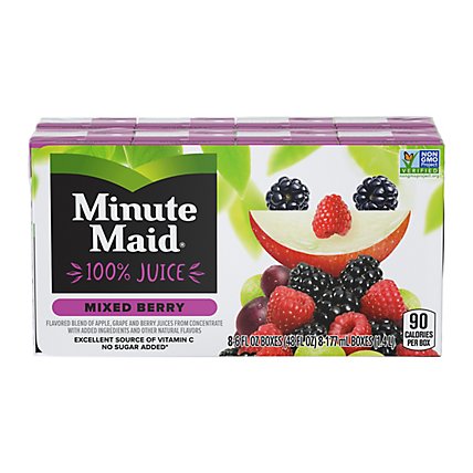 Minute Maid Mixed Berry Juice - 8-6 FZ - Image 2
