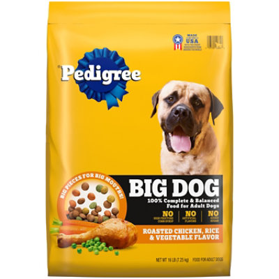 Pedigree For Big Dogs Roasted Chicken Rice & Vegetable Adult Large Breed Dry Dog Food - 16 Lbs - Image 1