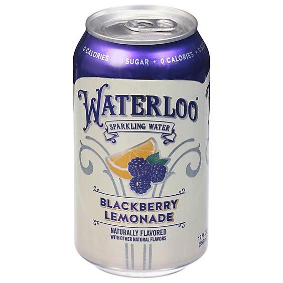 Waterloo Sparkling Water Blackberry Lemonade - 12 FL oz.