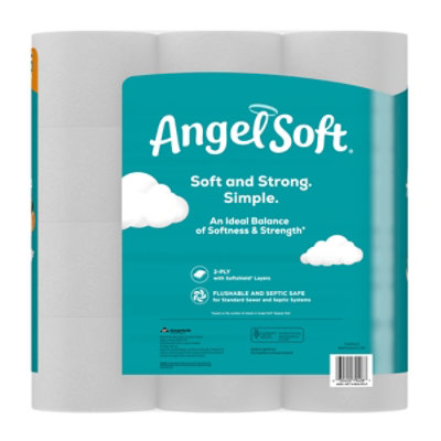 Angel Soft Toilet Paper Mega Rolls - 24 Count - Image 8