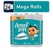 Angel Soft Bath Tissue 24 Mega Rolls Chimney 320 Count - 24 Roll