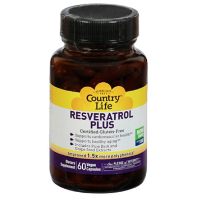 Country Life Resveratrol Plus - 60 CT - Image 3