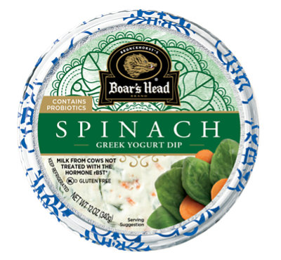 Boars Head Spinach Greek Yogurt Dip - 12 OZ