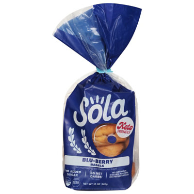 Sola Low Carb Blu-Berry Bagels - 12 Oz - Image 2
