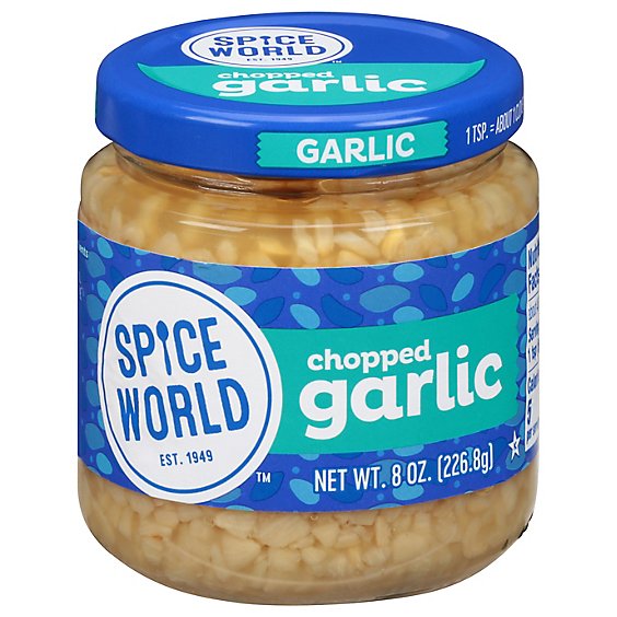 Spice World Garlic Chopped - 8 OZ