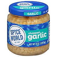Spice World Garlic Chopped - 8 OZ - Image 1