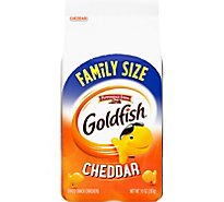 Goldfish Cheddar Crackers Snack Crackers Family Size Bag - 10 OZ