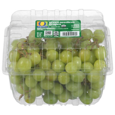 Fresh Grapes, Organic, White/Green, Seedless