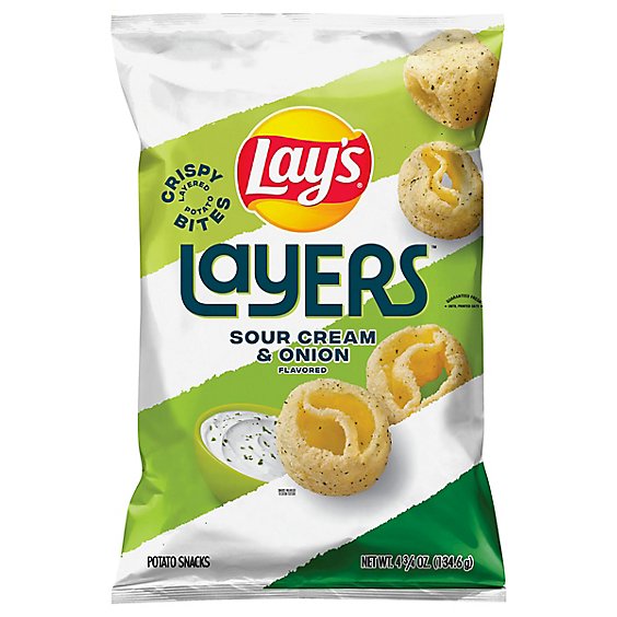 Lay's Potato Chips Layers Sour Cream & Onion - 4.75 OZ
