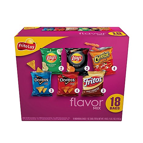 Frito-Lay Variety Pack Flavor Mix - 18ct