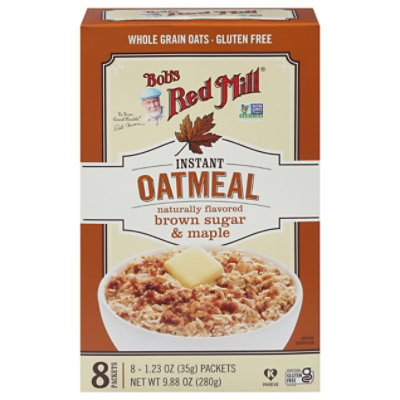 Bobs Red Mill Oatmeal Brn Sug Mpl 8pkt - 9.88 OZ - Image 3