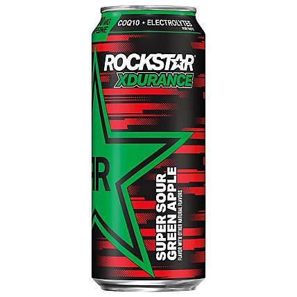 Rockstar Xdurance Super Sour Green Apple - 16 FZ - Image 1