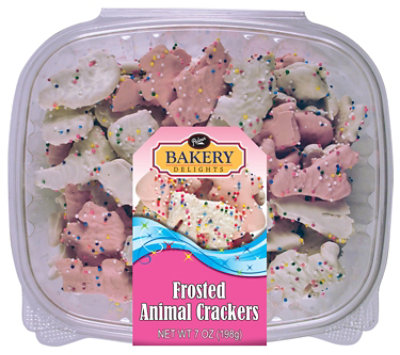 Frosted Animal Crackers Tub 7 OZ Haggen