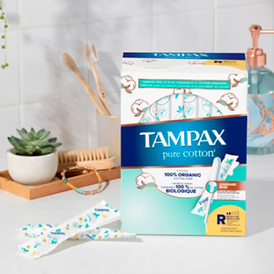 Tampax Pure Cotton Regular Tampons - 24 CT - Image 2