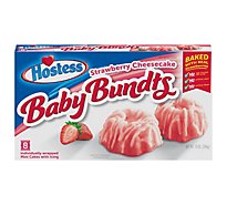 Hostess Baby Bundts Strawberry Cheesecake Cakes 8 Count 10 Oz - 10 OZ