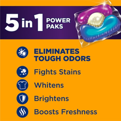 ARM & HAMMER Plus Oxiclean With Odor Blasters Laundry Detergent 5 In 1 Power Paks - 42 Count - Image 2