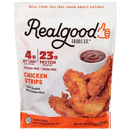 Real Good Food Chicken Tender Strips - 20 OZ - Image 3