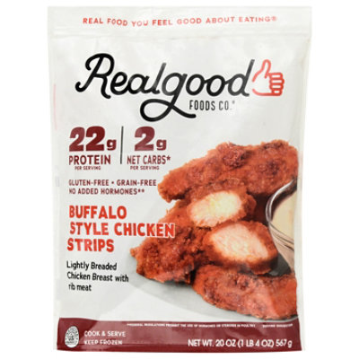 Real Good Food Chicken Tender Strips Buffalo - 20 OZ - Image 1