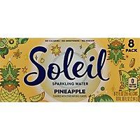 Soleil Sparkling Water Pineapple - 8-12 Fl. Oz.  - Image 6