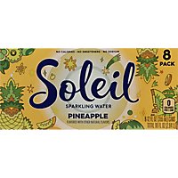 Soleil Sparkling Water Pineapple - 8-12 Fl. Oz.  - Image 2