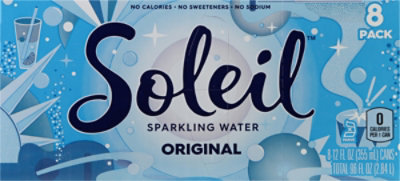 Soleil Sparkling Water Original - 8-12 Fl. Oz.  - Image 5