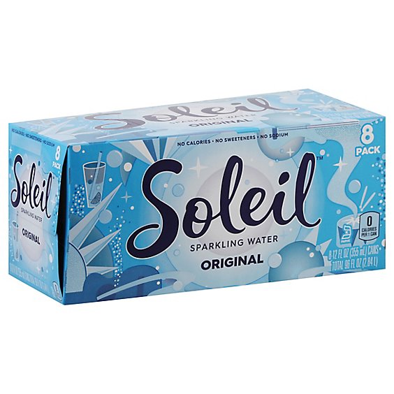Soleil Sparkling Water Original - 8-12 Fl. Oz. 