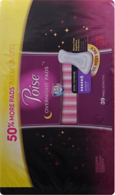 Poise Pad Overnight Extra Coverage - 39 CT - Image 4